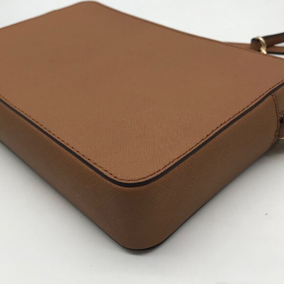 Michael Kors Jet Set East West Tan Saffiano Leather Crossbody Bag - Picture 7 of 11